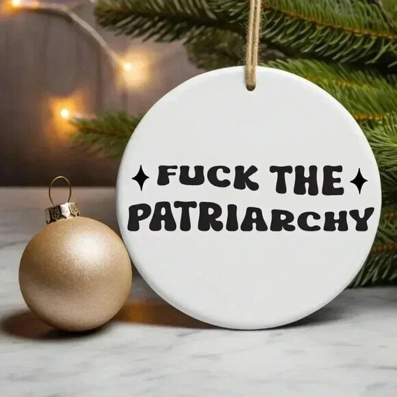 Taylor Swift F the Patriarchy NEW Christmas Ornament - Picture 1 of 1